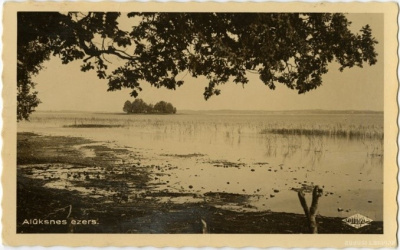 Alūksnes ezers, 1935. Foto: zudusilatvija.lv.