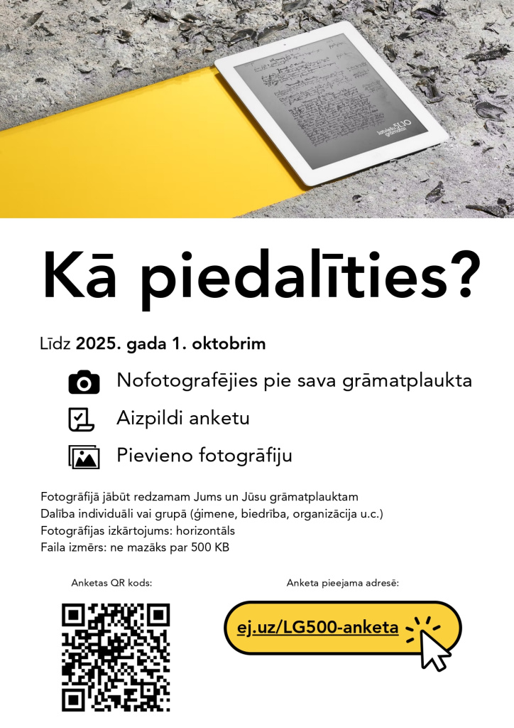 "Mans grāmatplaukts" - akcijas apraksts.
