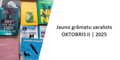 Jauno grāmatu saraksts, oktobris 2, 2025.