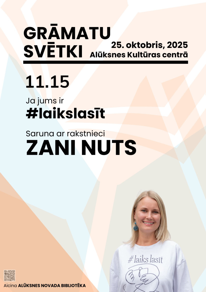 Grāmatu svētki Alūksnē 2025, tikšanās ar Zani Nuts