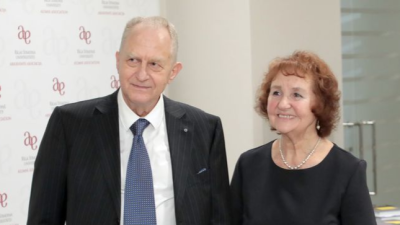 Lia Guļevska un Romans Lācis.