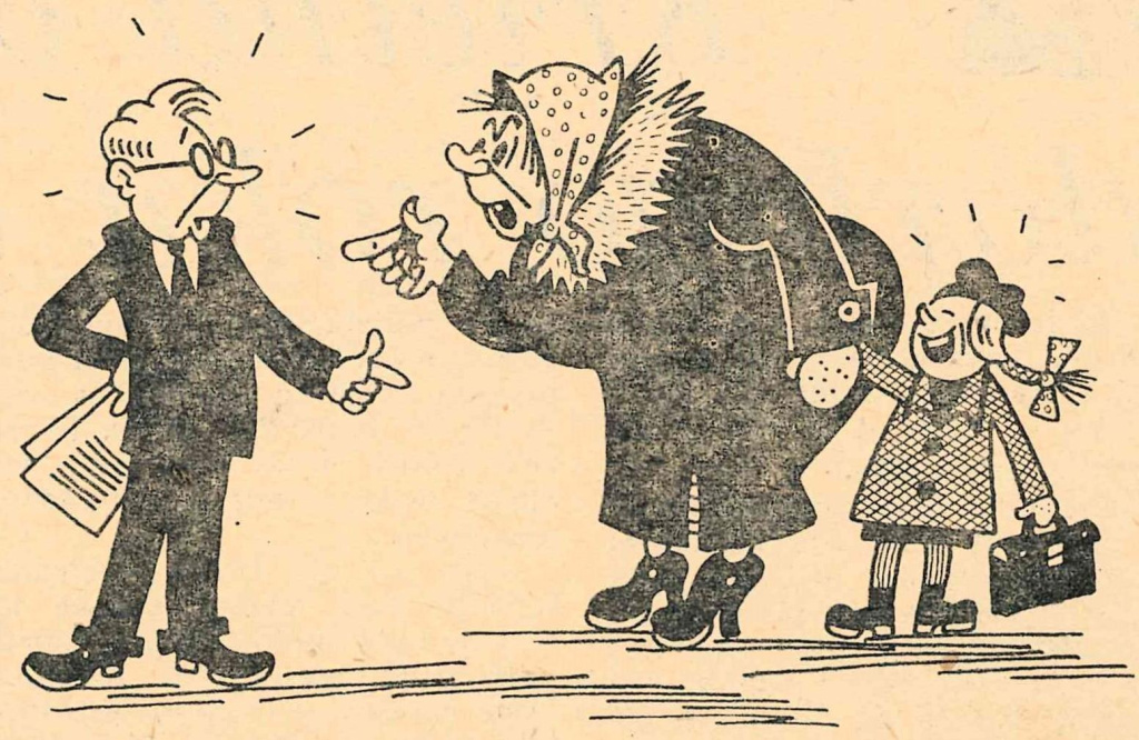 Karikatūra. Dzirkstele, 31.12.1963.