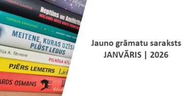 Jauno grāmatu saraksts 2026. gada 8. janvārī