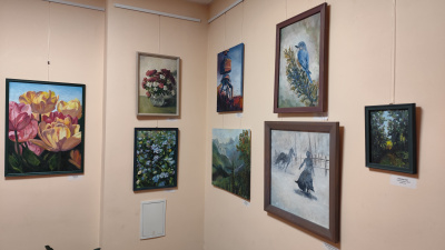 Alūksnes Mākslas skolas pieaugušo mākslas programmas dalībnieču darbu izstāde.