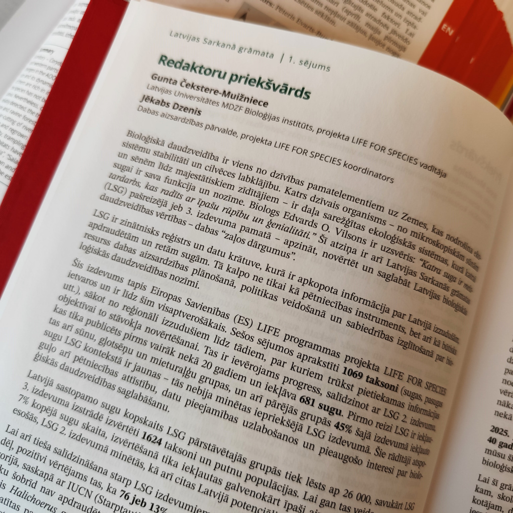 Latvijas Sarkanā grāmata.