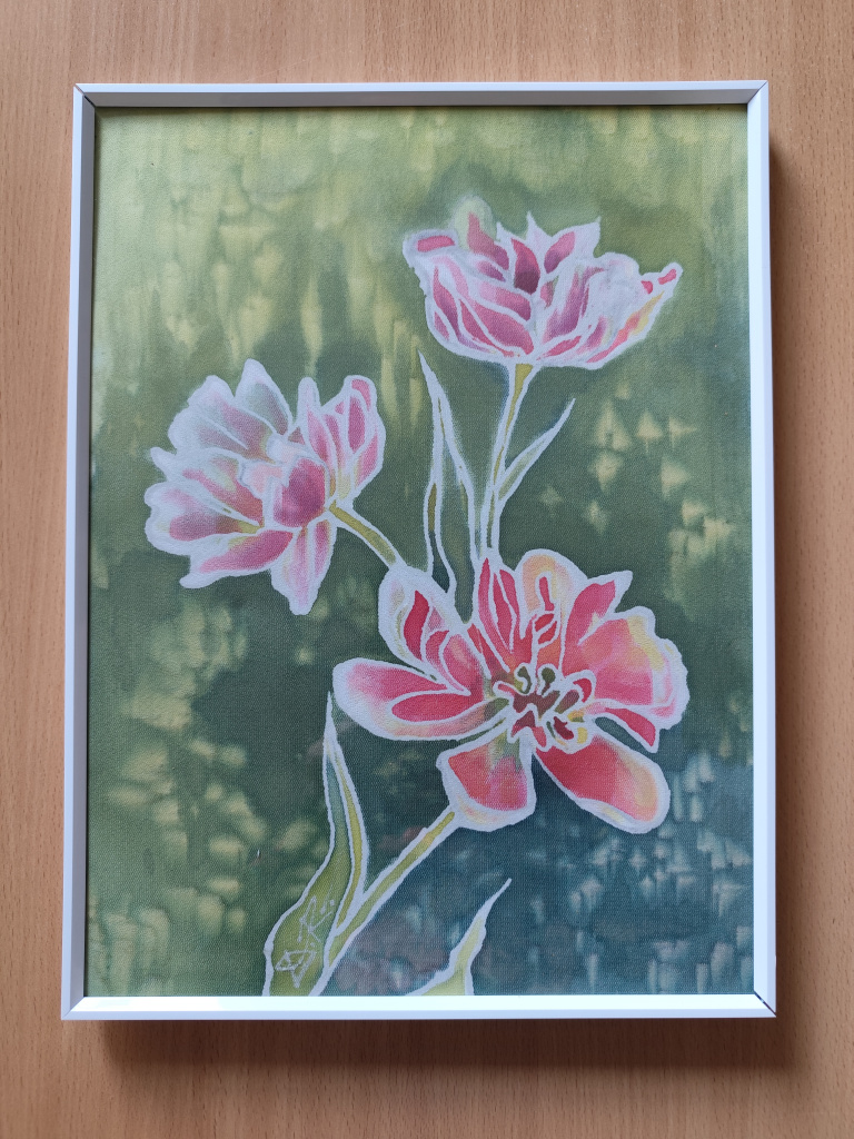 Dainas Rudzītes izstāde Alūksnes novada bibliotēkā.