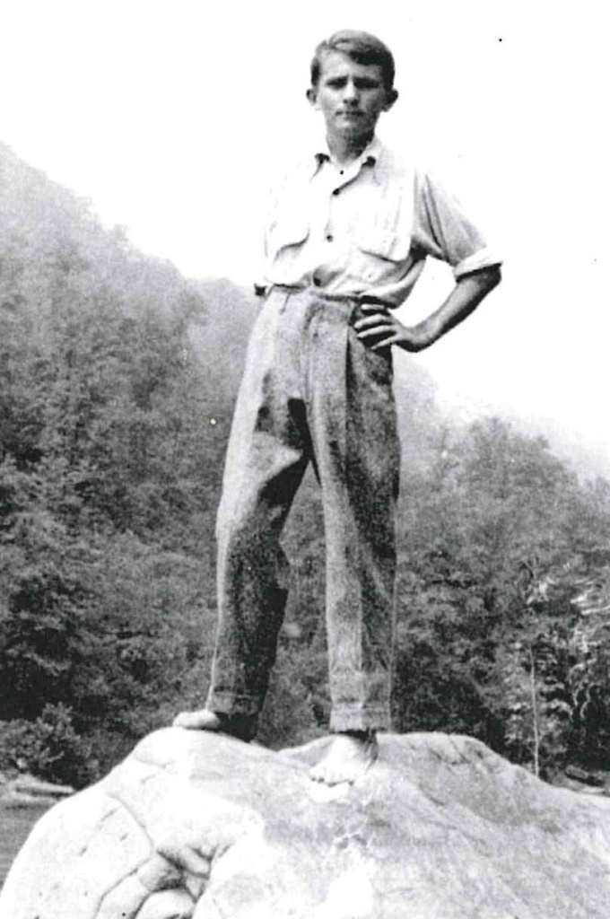 Juris Petričeks jaunībā.