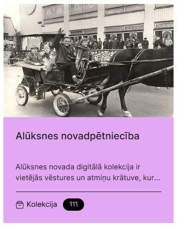 Kolekcija "Alūksnes novadpētniecība".