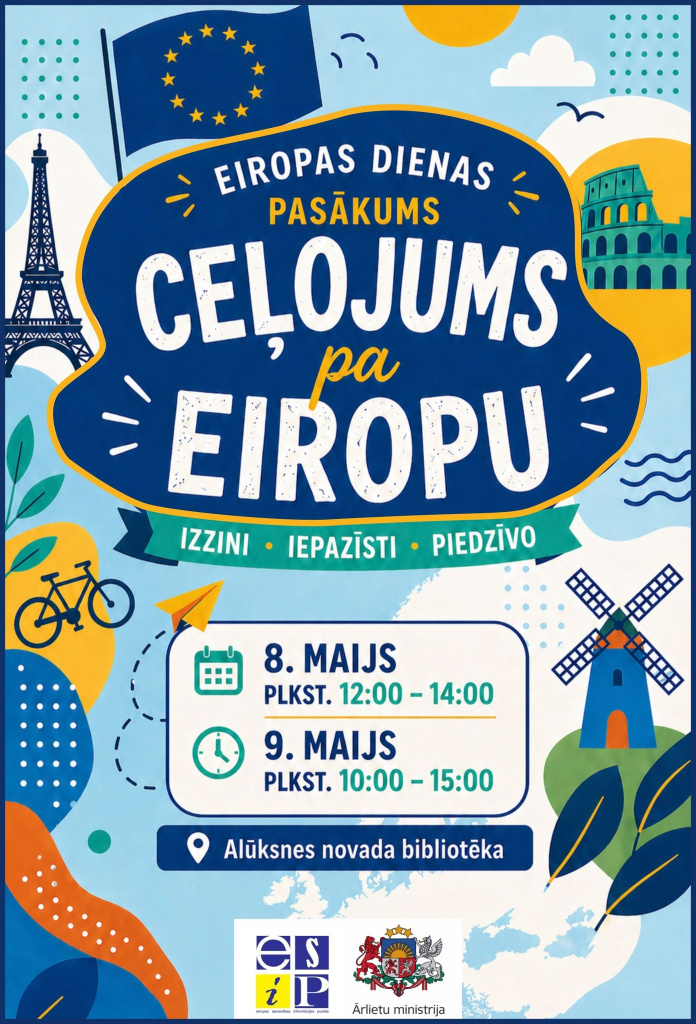 Eiropas dienas pasākums - plakāts.